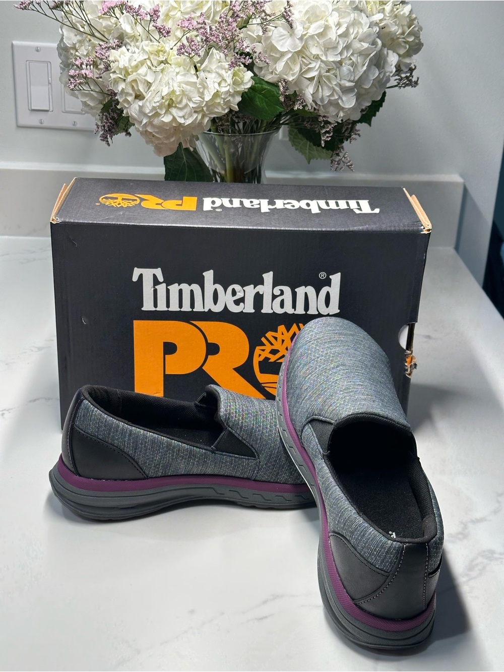 Timberland PRO Women's Drivetrain Slip-On Safety Shoes Size 7.5 - Picture 3 of 9